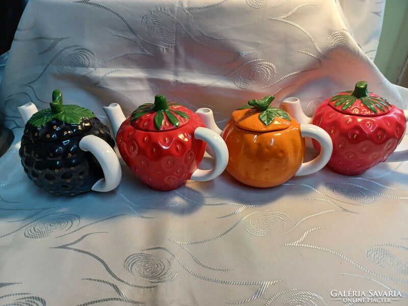 Old pickwick fruit teapots