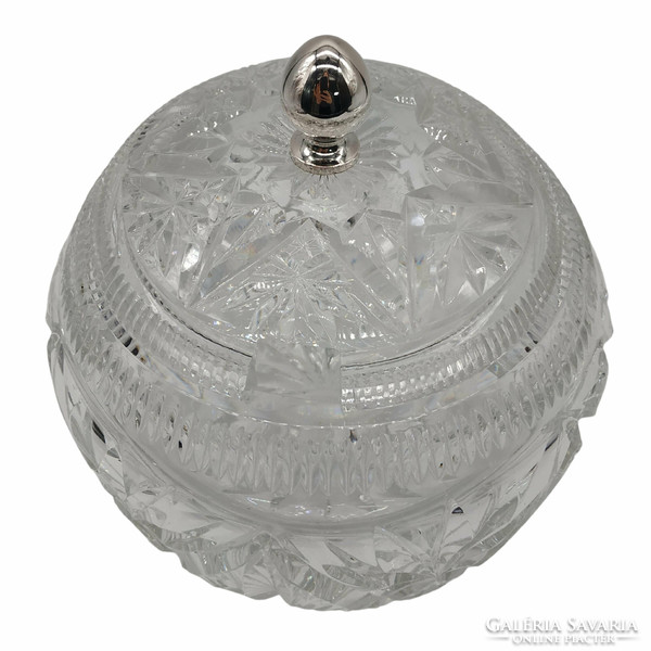 Molded crystal bowl m01061