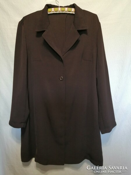 Size 44-46 women's brown transitional blazer, jacket, jacket, without lining