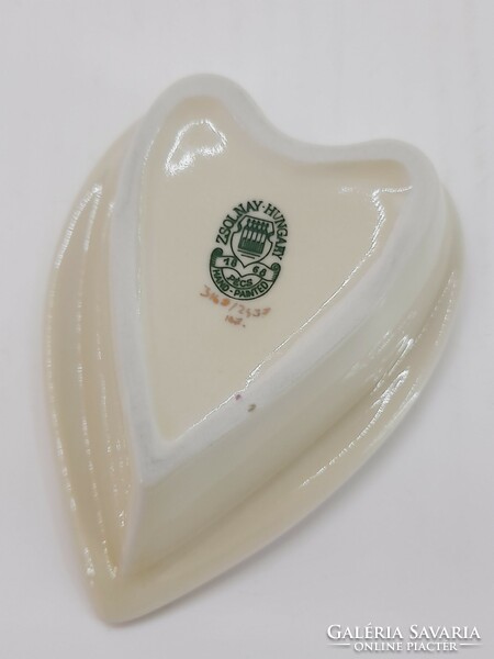 Zsolnay heart-shaped bowl, ring holder