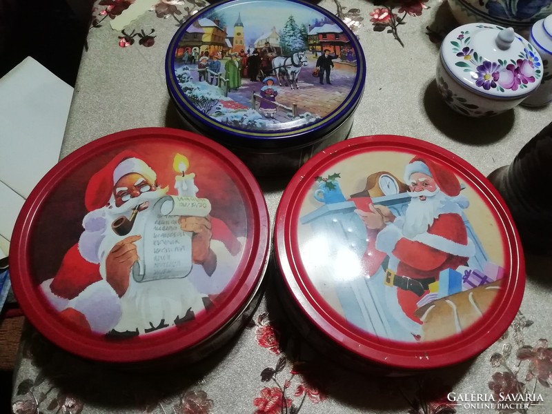 Retro Karácsonyi dobozok a képeken látható állapotban vannak
