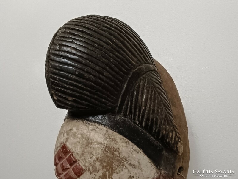 Antique African patinated wooden mask Punu ethnic group grain African mask 292 dob3 8003