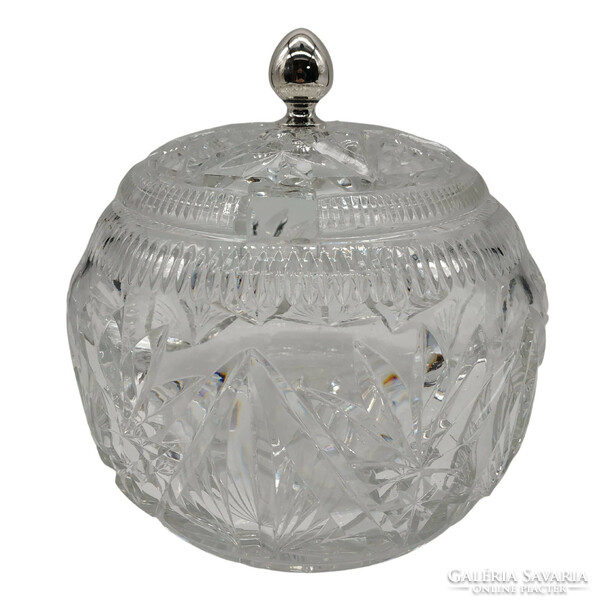 Molded crystal bowl m01061