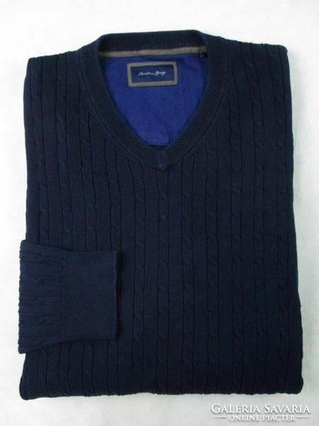Original christian berg (xl) elegant men's sweater with twisted pattern