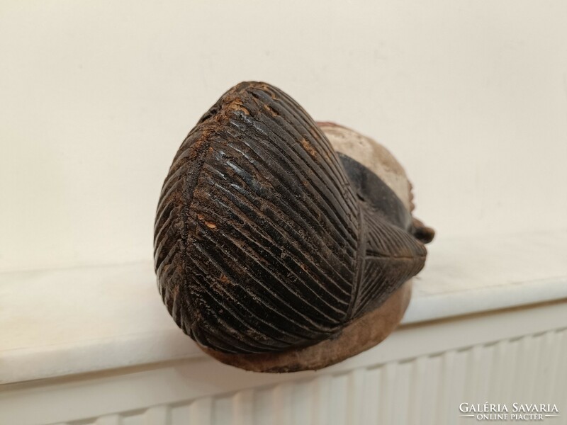 Antik afrikai patinás fa maszk Punu népcsoport Gabon africká maska 288 dob3 8002