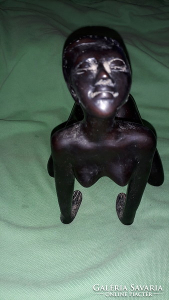 Antik GYÖNYÖRŰ ART DECO ZSÍRKŐ erotikus női akt szobor térd támasz pózban 20 X 18 cm a képek szerint