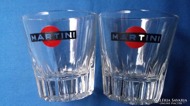 Three martini glasses
