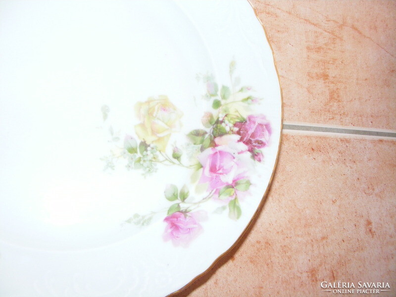 Old pink porcelain plate