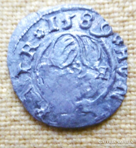 Silver rudolf /1576-1608/ 1589 denar certificate ref: éh 11a t1