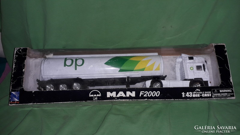 Quality giant - new ray man bp - full metal truck model with vehicle box 1:43 39cm according to the pictures