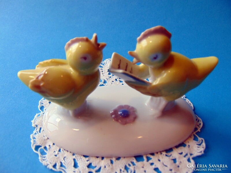 Metzler&Ortloff porcelán éneklő csibék