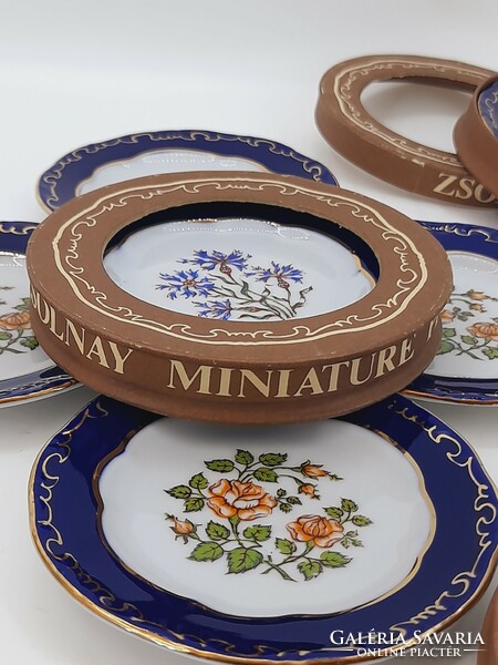 Zsolnay miniature bowls, 7 pieces in one