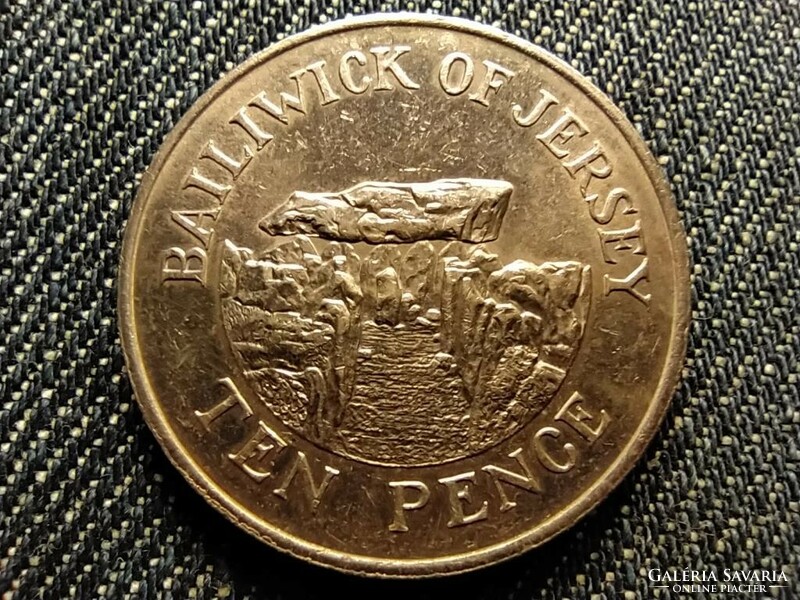 Jersey II. Erzsébet Dolmenek 10 penny 1989 (id25431)