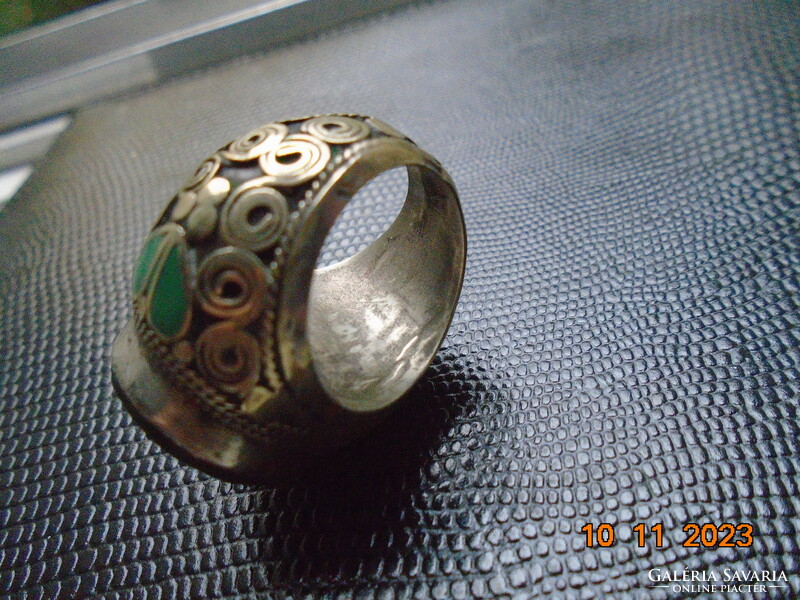 INTAGLIO JADE antiloppal afgán-türkmén,ottomán látványos törzsi gyűrű