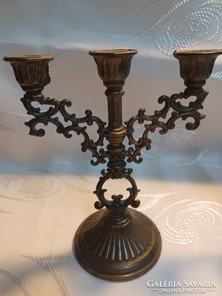 Pair of 3-branch candle holders