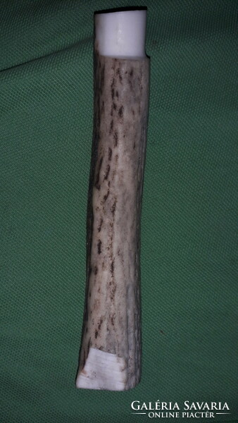 Antique turned antler hunting knife handle ready to assemble 14 cm as shown in the pictures