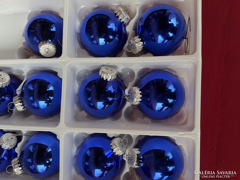 Gyönyörű kék gömb karácsonyfadísz csomag karácsonyi.      üveg