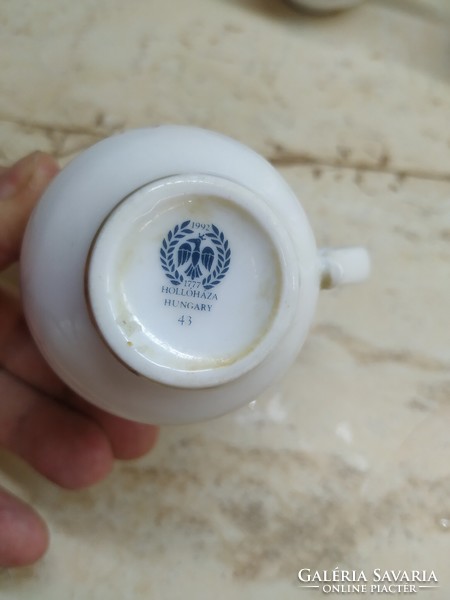 Hollóházi porcelán kávés csésze 3 db eladó!