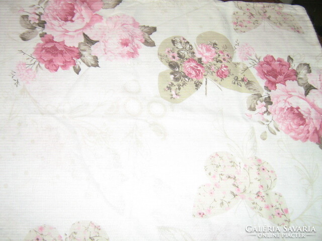 Beautiful vintage rosy butterfly pillowcase