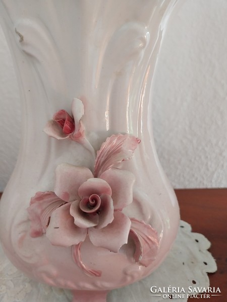 Pink porcelain vase