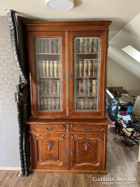 Viennese baroque stone bookcase