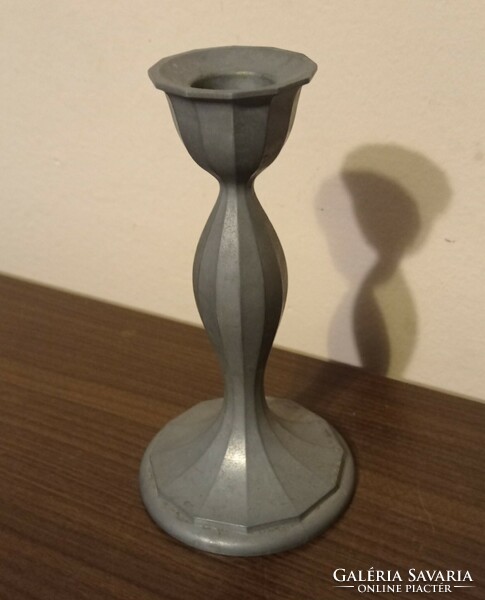 Metal candle holder 16 cm heavy, stable piece