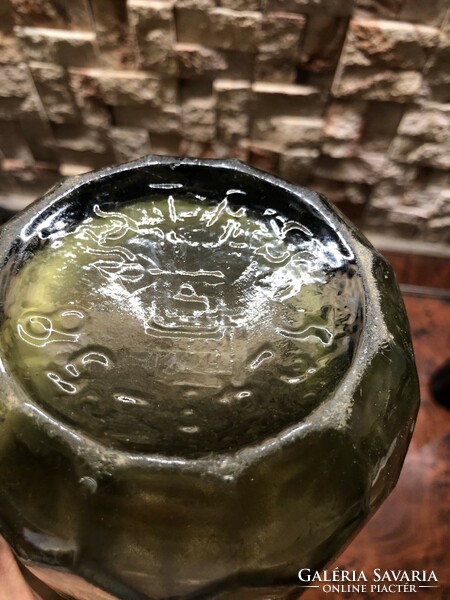 Antique greenish Sibiu soda siphon