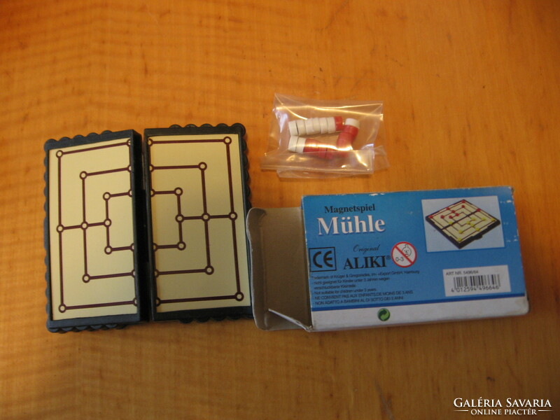 Retro mini malom játék Magnetspiel Aliki Mühle