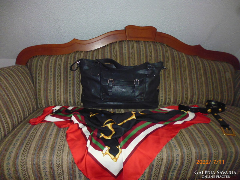 Jigsaw huge unisex Valdi leather bag.