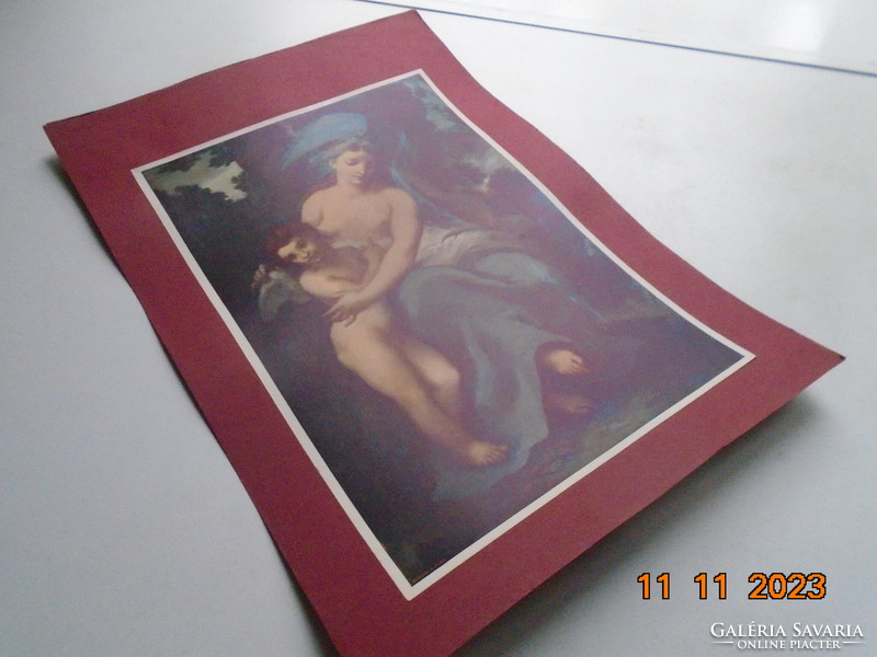 RÖMMLER&JONAS Drezda,festmény nyomat "Vénusz és Ámor" Narcisse Virgile Diaz de la Pena (1807-1876)