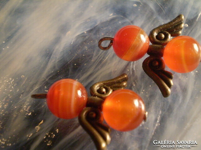 Action!! Orange agate two angels in one