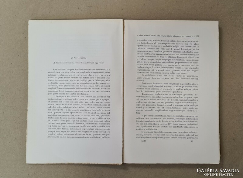 Mathematikai és Természettudományi Értesitő - XVII. Kötet, 3. Füzet (1899) Csak egyben eladó 21 db!!