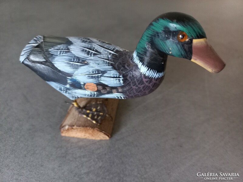 Hand painted duck figure