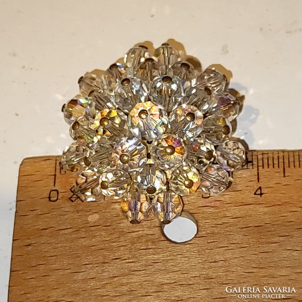 Aurora borealis crystal pin