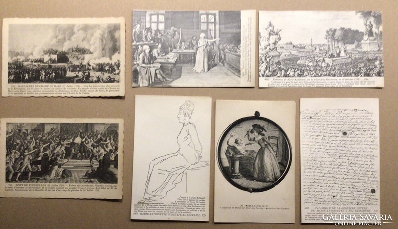 French Revolution on postcards