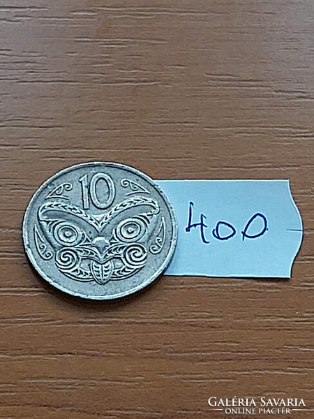 New Zealand New Zealand 10 cents 1976 Maori mask, copper-nickel 400