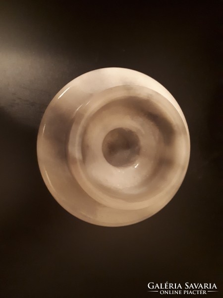 Márvány talpon mécses tartó petróleum lámpa forma