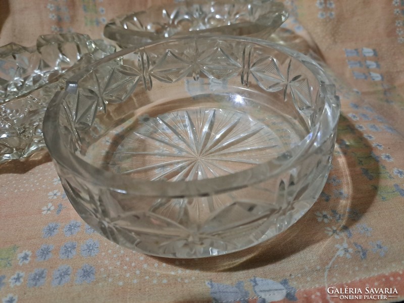 Retro glass ashtrays 3 pcs.