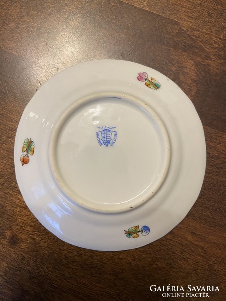 Herend Victoria pattern coffee cup and saucer, 2 pcs. 1945 Completely intact, collector's item.