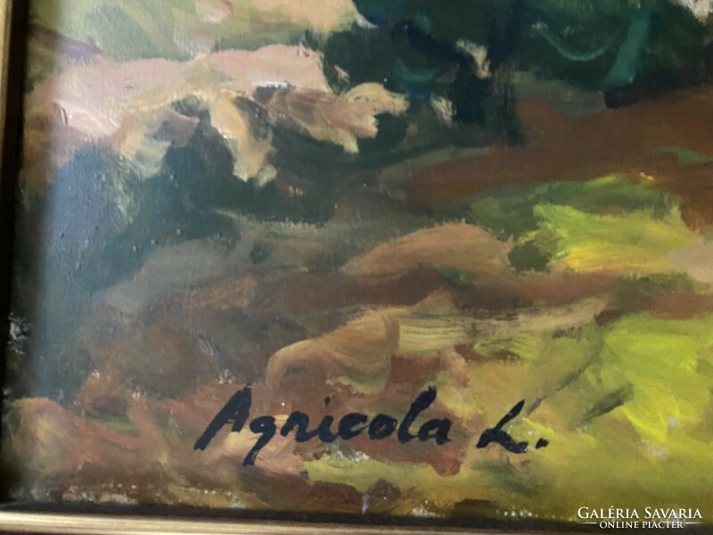 Nagybányai festmény Agricola L. jelzéssel - magángyűjtemény