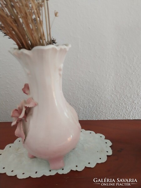 Pink porcelain vase
