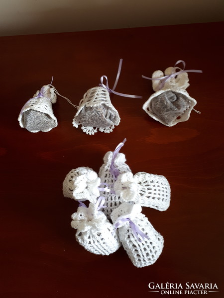 Hand crocheted angels and lavender bags