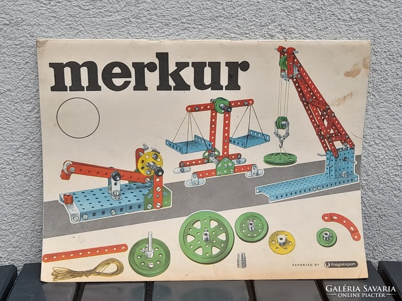 Mercury metal construction toy mechanic booklet