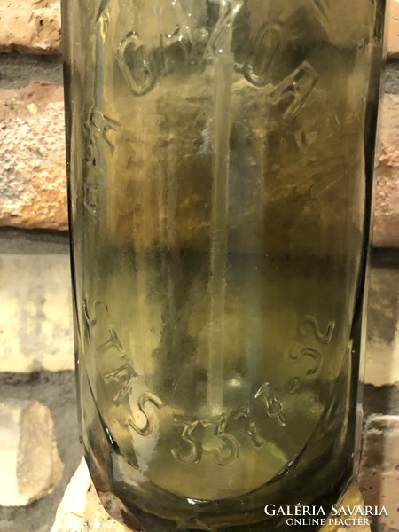 Antique greenish Sibiu soda siphon