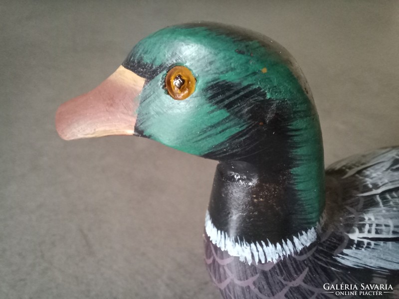 Hand painted duck figure