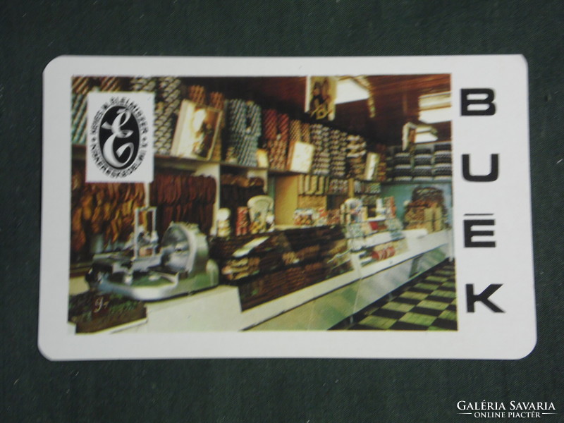 Card calendar, borsod heves food company, miskolc, delicatessen abc store, 1976, (2)