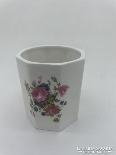 Angol Croft porcelán virágos váza vagy pohár 7.5cm