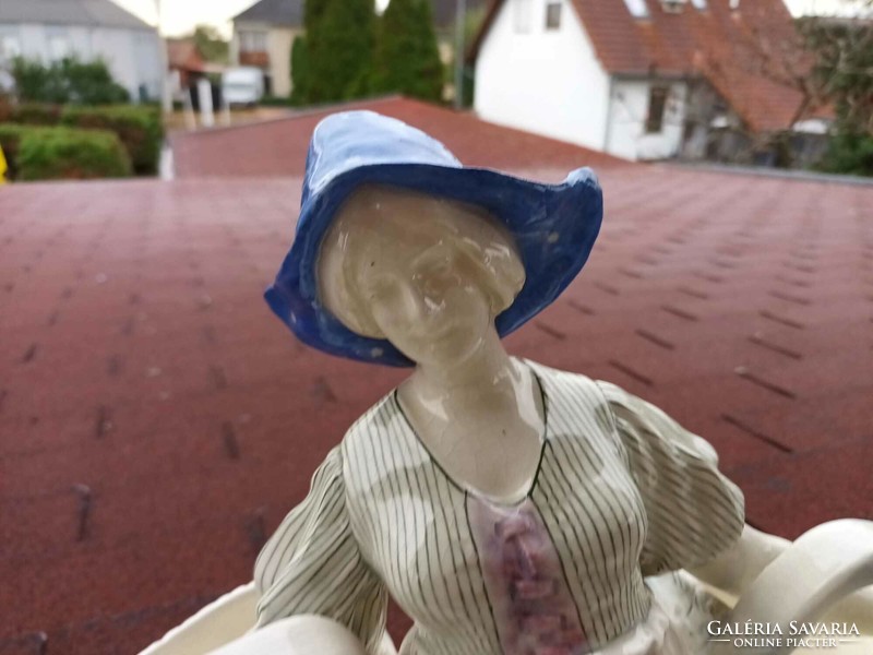 1800 - as évekbeli hatalmas holland hölgy kosarakkal - cukorka kínáló