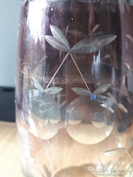 Színes kristály váza