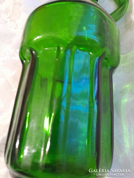 Green bottle unique type 30 cm high